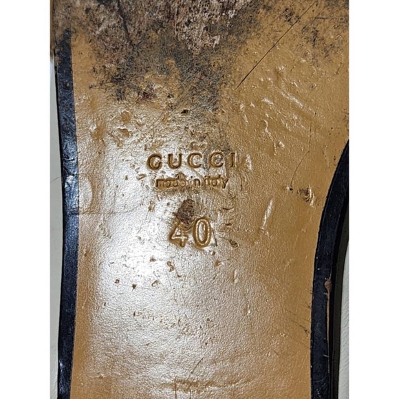 Authentic Gucci Double G Logo Leather Mules Off-White Size 40 - Picture 12 of 12
